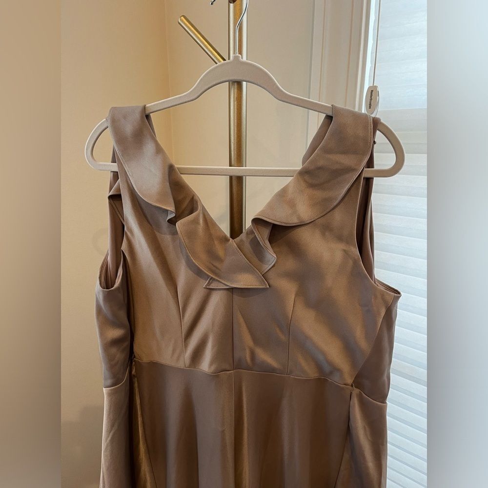 Anthropologie BHLDN Tansy Satin Maxi Dress Size U.S. 12 - Picture 7 of 8